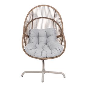 Lauko krėslas Home4you Dorian, šviesiai ruda sp., 95 cm x 89 cm x 154 cm