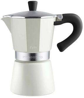 Moka kavinukas Zyle Maestro ZY616MP, 0.24 l, balta sp./sidabro sp.