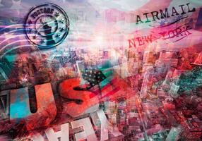 Fototapetas Artgeist Nyc - Patriotic Theme, 245 cm x 245 cm