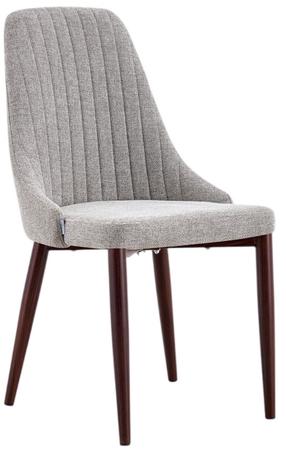 Ēdamistabas krēsls Homla Arvello 244600, matēts, valriekstu krās./bēša krās., 58 cm x 46.5 cm x 88 cm