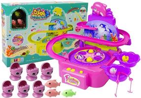 Stalo žaidimas žvejyba Lean Toys Cutee Dolphins Park LT7417, EN
