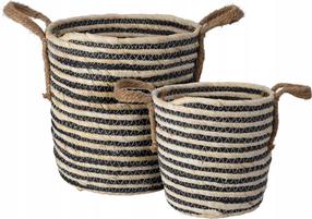 Grozu komplekts, paredzēts uzglabāšanai Home Styling Collection 14294557, zila krās./brūna krās., 25 x 25 x 24 cm