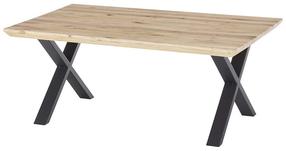 Kavos staliukas MCakcent Asola, juoda sp./rusva sp., 70 cm x 110 cm x 45 cm