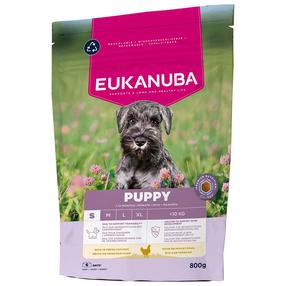 Сухой корм для собак Eukanuba Puppy Small Life Care, курица, 0.8 кг