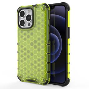Telefono dėklas Hurtel Honeycomb Iphone 13 Pro, žalia sp., Apple