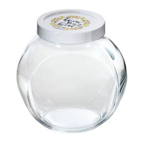 Lielapjoma produktu konteiners Pasabahce Bella, 2 l, caurspīdīga krās./balta krās.