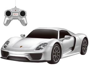  Rc автомобиль Rastar Porsche 918 Spyder 71400, 1:24, многоцветный/(цвет/дизайн выбирается случайным образом)