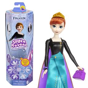 Кукла с аксессуарами Mattel Disney Frozen Spin & Reveal Anna, 30 см, многоцветный