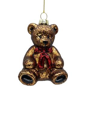 Eglītes rotājums Christmas Touch EBV440936, brūna krās./melna krās./sarkana krās., 9 cm, stikls