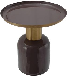 Kavos staliukas Kayoom Art Deco 825, aukso sp./violetinė sp., 40.5 cm x 40.5 cm x 42.5 cm
