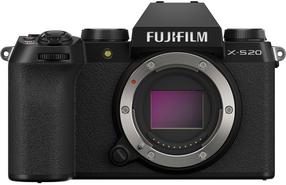 Bezspoguļa kamera Fujifilm X-S20, melna krās.