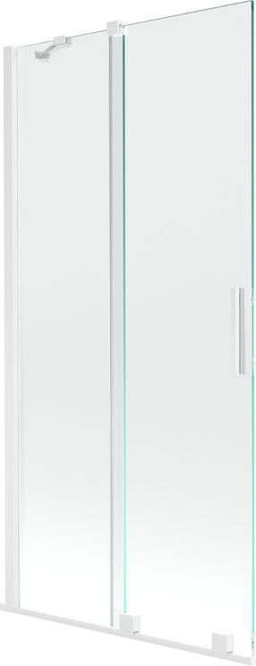 Vonios sienelė Mexen Velar II, 95 cm x 150 cm, balta sp./grūdintas