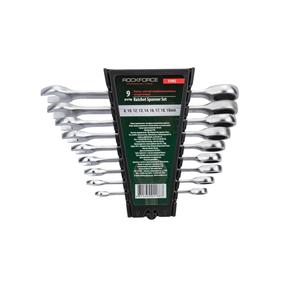 Kombinēto uzgriežņu atslēgu komplekts Rockforce 51092, 8 - 19 mm