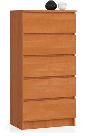 Komoda Akord Furniture Factory K60, ruda sp., 121 cm x 60 cm x 40 cm
