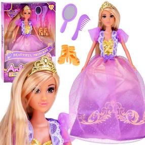 Lėlė su priedais Anlily Beautiful Princess, 30 cm, violetinė sp.