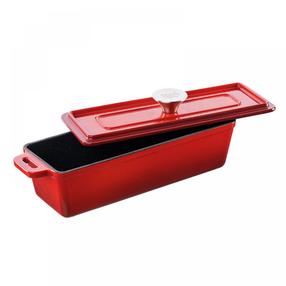 Kepimo forma Grand feu FEUSQRED, raudona sp., 35.4 cm x 11 cm, 1.7 l