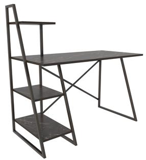 Kirjutuslaud ja riiul Kalune Design Admira 322RTC1309, 120 cm x 60 cm, 120 cm, must v.