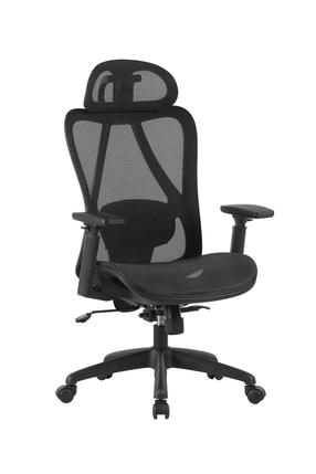Darbo kėdė Office Products Kalamos, 66 x 66 x 111 - 121 cm, juoda sp.