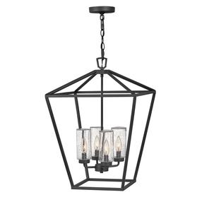 Lauko pakabinamas šviestuvas Quintiesse Alford, 40W, E14, IP44, juoda sp., 43.2 cm x 55.5 cm