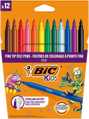 Flomasteriai Bic 888695, vienpusiai, 12 vnt.