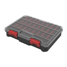 Органайзеры для инструментов Qbrick QR Compact L, 29 см x 22 см x 5.4 см, прозрачный цв./черный цв.