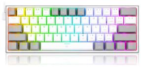 Проводная игровая клавиатура Redragon Fizz K617, EN, белый цв.