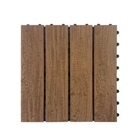 WPC terasų plytelė Garden Center T401, 30 cm x 30 cm x 2.2 cm, šviesiai ruda sp.