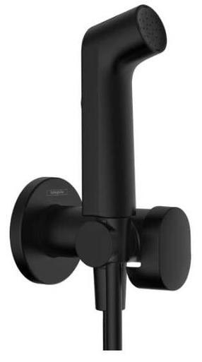 Душевой набор для биде Hansgrohe 1jet S EcoSmart, черный цв.