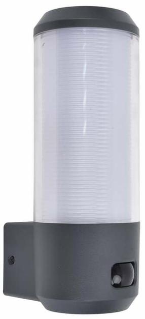 Āra sienas lampa Lutec Heros, 15W, E27, IP44, pelēka krās., 9.6 cm x 26.2 cm