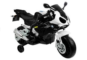 Vaikiškas elektrinis motociklas Lean Toys BMW S1000RR, juoda sp.