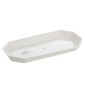 Lėkštelė vazonui Uniplastex Upp, balta sp., 24.2 cm, 24 cm