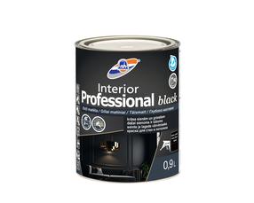 Дисперсионная краска Rilak Interior Professional Black, черный цв., 0.9 л