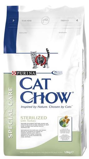 Sausas kačių maistas Cat Chow, kalakutiena, 1.5 kg
