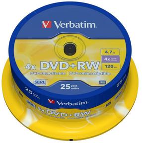 Kirjutatav CD-plaat Verbatim, 4.7 GB, 25tk