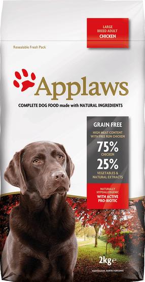 Sausā suņu barība Applaws Adult Large Breed, vistas gaļa, 15 kg