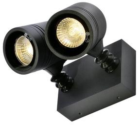 Sieninis lauko šviestuvas SLV Myra, 50W, GU10, IP55, antracito sp., 14.6 cm x 9.8 cm