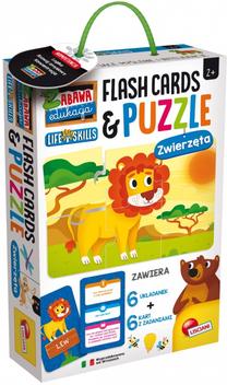 Edukacinė dėlionė Lisciani Life Skills Flash Cards & Puzzle, 6 cm, įvairių spalvų, 13 vnt.