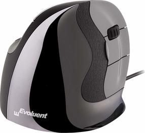 Vadu datora pele Evoluent VerticalMouse D, melna krās./pelēka krās.
