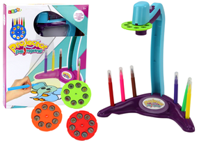 Проектор для рисования, c аксессуарами Lean Toys, синий цв.