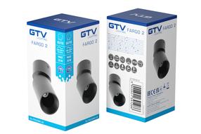 Lampa griesti GTV Fargo 2, GU10, 1 x 20 W, melna krās. / melna krās.