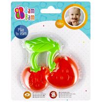 Kramtukai kūdikiams BamBam Cherry, raudona sp./žalia sp.