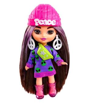 Кукла Mattel Barbie Barbie Extra Mini HLN46 HLN46, 8.3 см, многоцветный