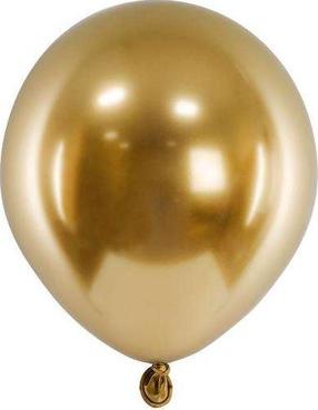 Balionų rinkinys apvalus Amscan Glossy, aukso sp., 50 vnt.
