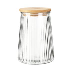Lielapjoma produktu konteiners, 1 l, caurspīdīga krās.
