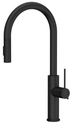 Virtuvinis maišytuvas Quadron Jennifer Q Line Slim, juoda sp.