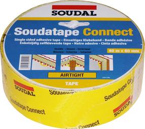 Aurutõkketeip ehitusele/remondile Soudal, 40 m x 60 mm