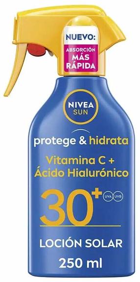 Purškiklis įdegio priežiūrai Nivea Sun Protect & Moisture SPF30, 250 ml