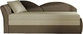 Sofa-lova Aga Alova 07, Alova 67, ruda sp./smėlio sp., kairinė, 218 x 80 cm x 77 cm