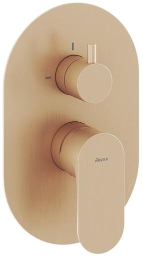 Смеситель для душа скрытого монтажа Ravak Espirit Elegant, розовое золото цв.