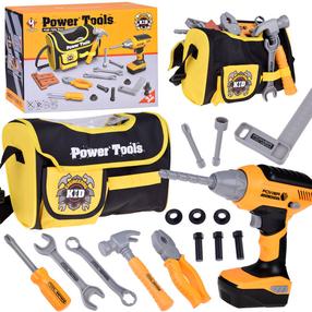 Bērnu darbarīku komplekts, - Engineering Kid Power Tools, daudzkrāsaina